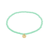 Pilgrim Gold and Mint Green Indie Bracelet