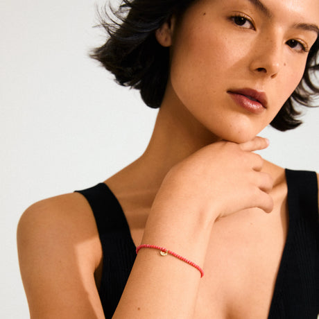 Pilgrim Gold and Peach Indie Bracelet