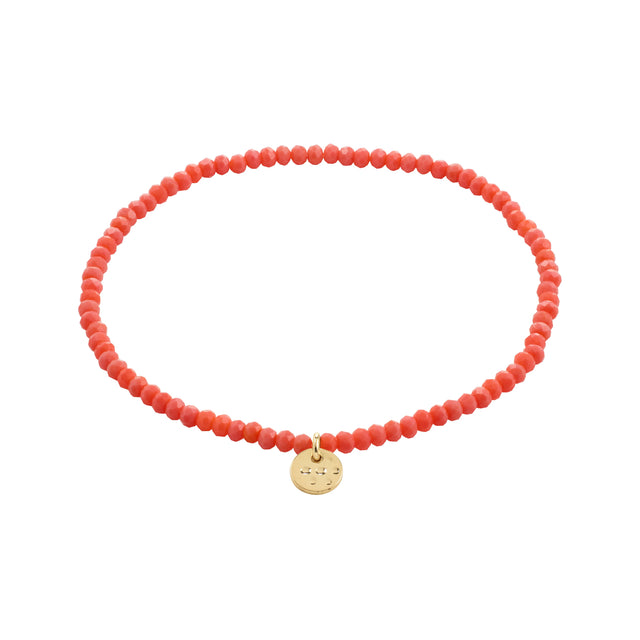 Pilgrim Peach/Orange Indie Bracelet