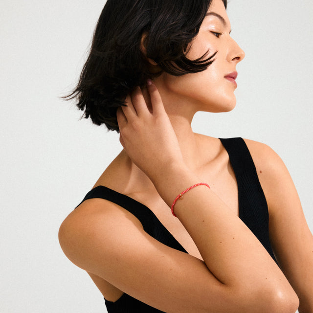 Pilgrim Peach/Orange Indie Bracelet