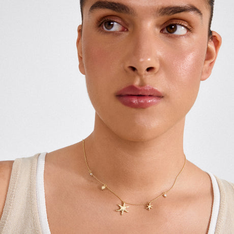 Pilgrim Prism Gold Necklace