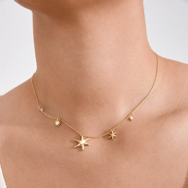 Pilgrim Prism Gold Necklace