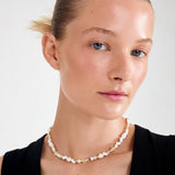 Pilgrim Prism White/Gold Necklace