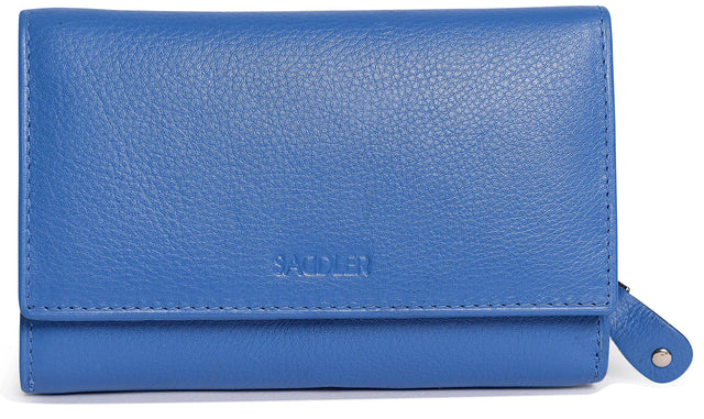 Saddler Eleanor Tri Fold Purse - Electric Blue