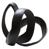Matte Black Nickel Finish Knot Sculpture