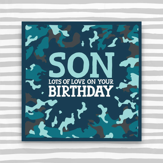 Son Happy Birthday Card