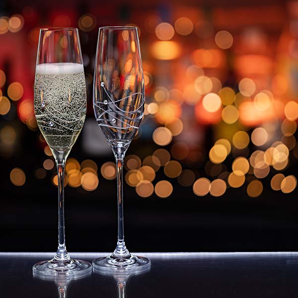 Dartington Glitz Clear Flutes