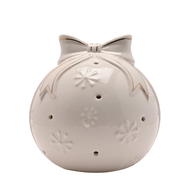 LED Porcelain Bauble - 13cm